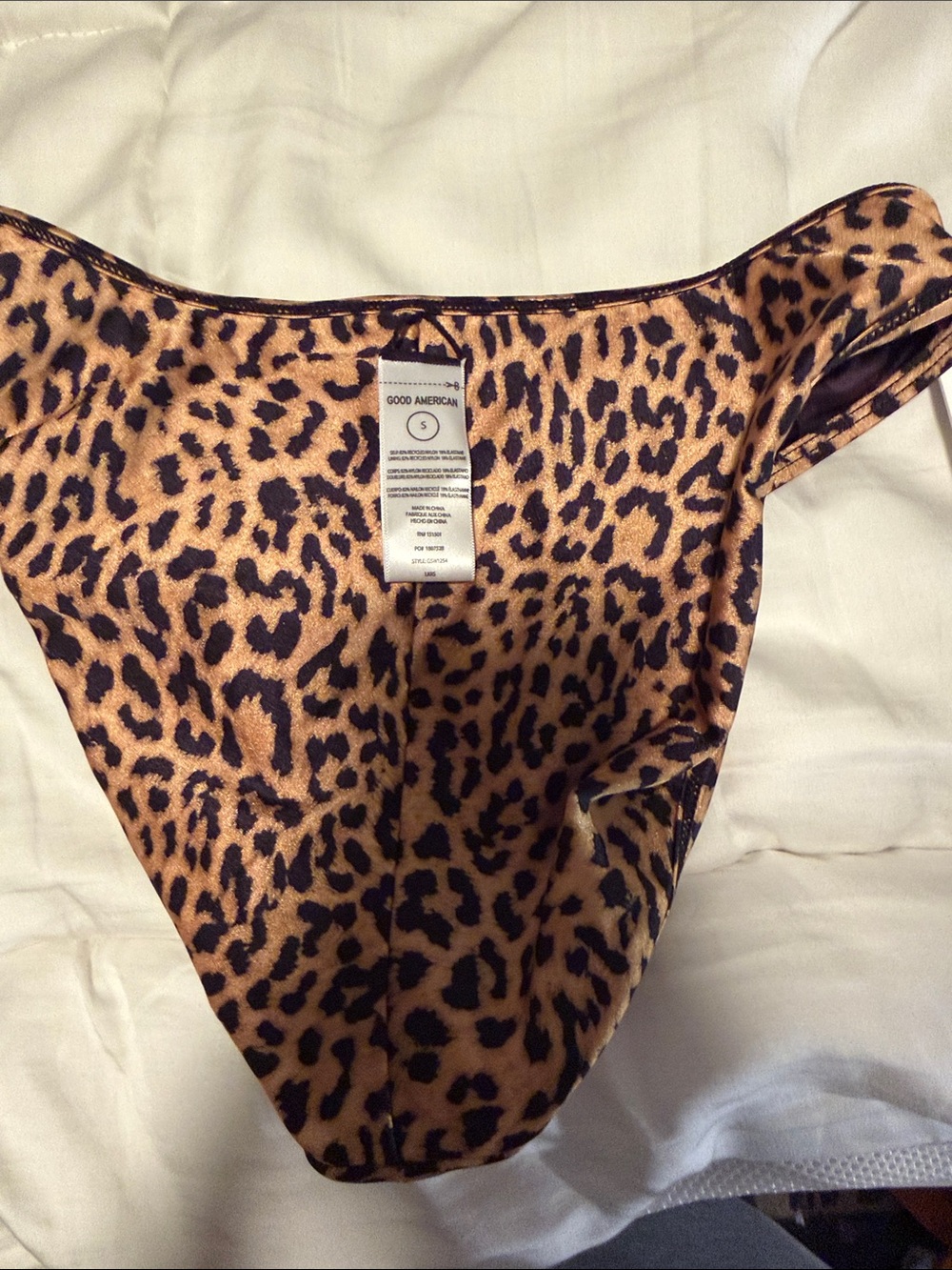 Good American Leopard Roses Print Triangle Bikini Set - Small NWT - Picture 4 of 8
